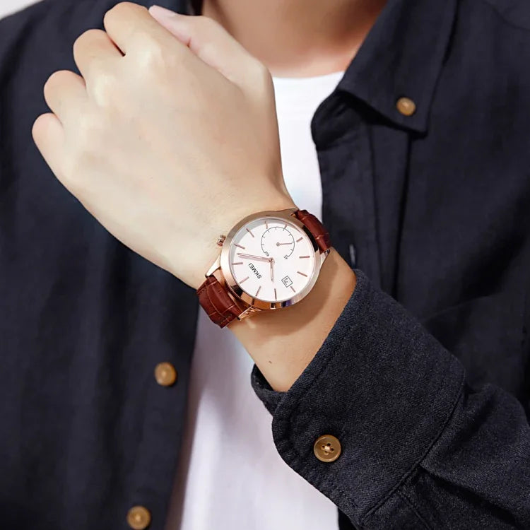 SKMEI 1581 Creative Fashion Men Watch Simple Casual Outdoor Sports Waterproof Two-Pin Quartz Watch