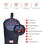 T&G TG169 LEDポータブルBluetoothスピーカー アウトドア防水サブウーファー 3Dステレオミニワイヤレスラウドスピーカー AUX FM TFカード対応