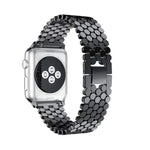 Apple Watch Series 5 & 4 44mm / 3 & 2 & 1 42mm ハニカム ステンレススチールウォッチバンドストラップ、Apple Watch Series 5 & 4 44mm用