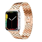Apple Watch Series 5 & 4 44mm / 3 & 2 & 1 42mm ハニカム ステンレススチールウォッチバンドストラップ、Apple Watch Series 5 & 4 44mm用