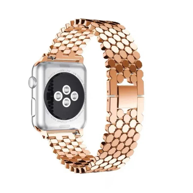 Apple Watch Series 5 & 4 40mm / 3 & 2 & 1 38mm ハニカム ステンレススチールストラップ、Apple Watch Series 5 & 4 40mm用