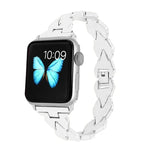Apple Watch Series 5 & 4 44mm / 3 & 2 & 1 42mm ダイヤモンド ステンレススチールバンド、Apple Watch Series 5 & 4 44mm用