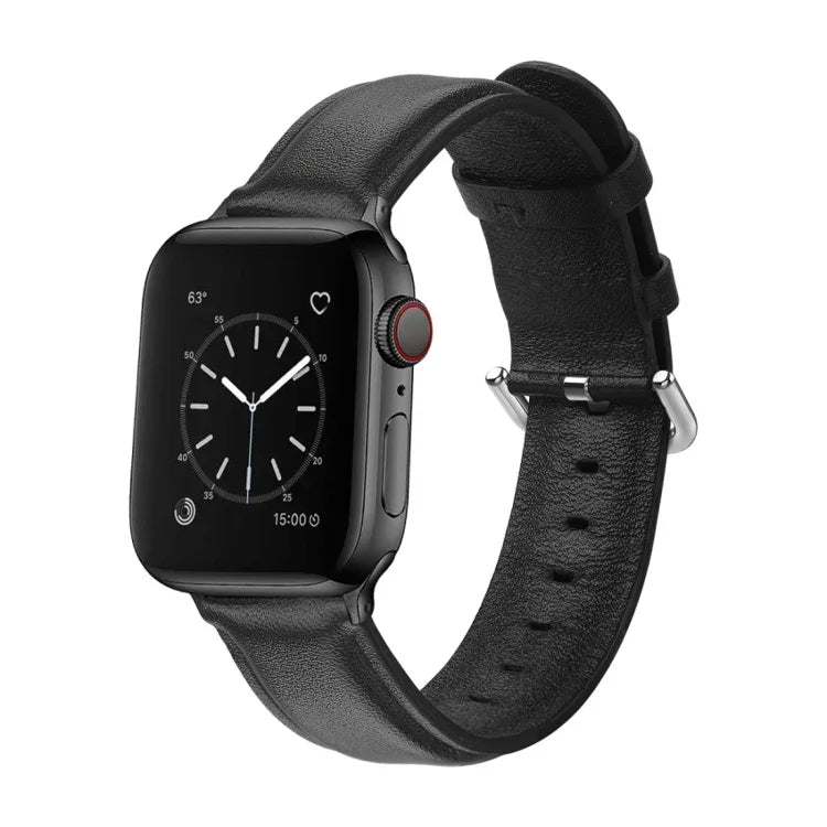 Apple Watch Series 5 & 4 44mm 3 & 2 & 1 42mm ラウンドホール レザーストラップ用