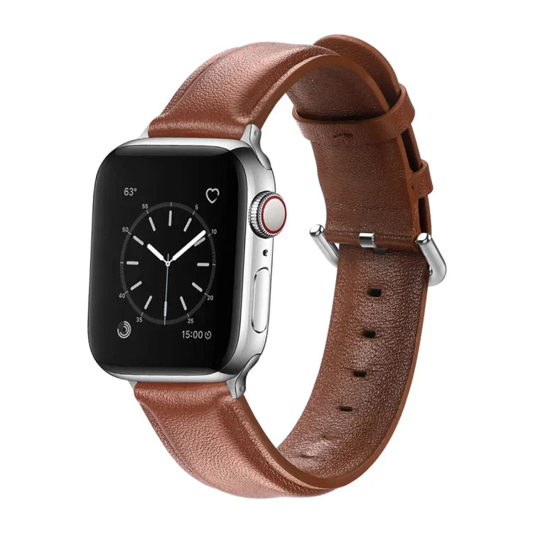 Apple Watch Series 5 & 4 44mm 3 & 2 & 1 42mm ラウンドホール レザーストラップ用