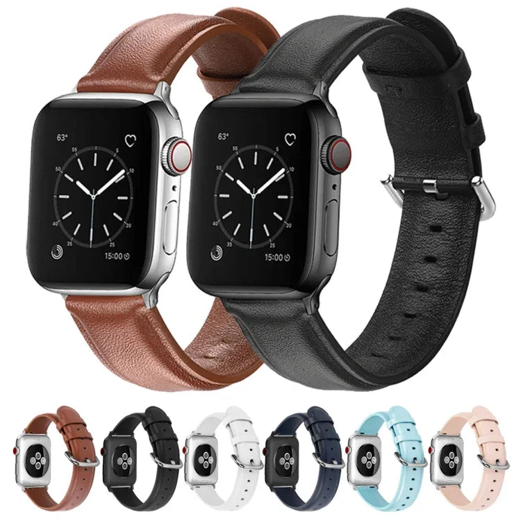 Apple Watch Series 5 & 4 44mm 3 & 2 & 1 42mm ラウンドホール レザーストラップ用