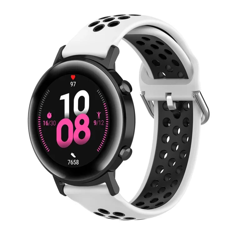 20mm ファッション内側バックルシリコンストラップ、Huami Amazfit GTS / Samsung Galaxy Watch Active 2 / Huawei Watch GT2 42MM用