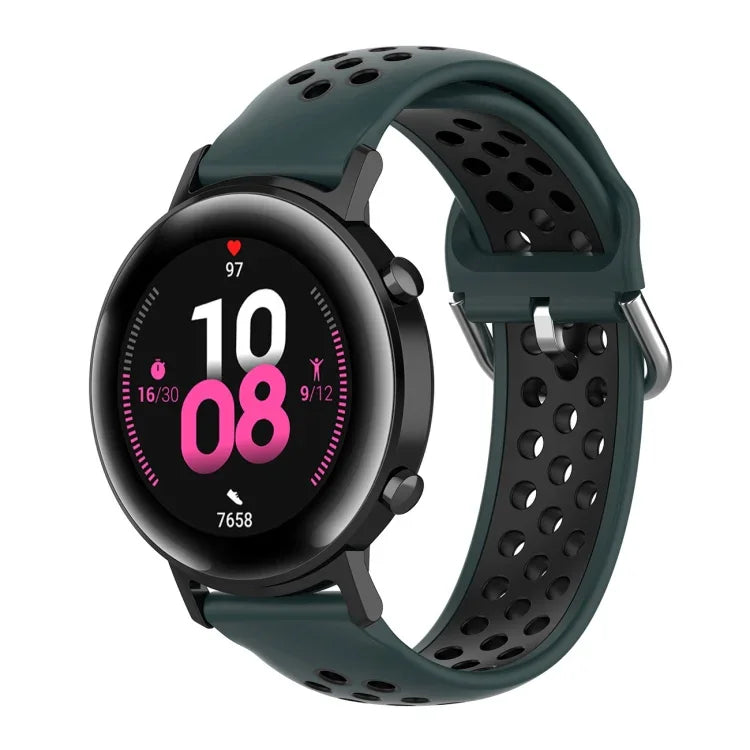 20mm ファッション内側バックルシリコンストラップ、Huami Amazfit GTS / Samsung Galaxy Watch Active 2 / Huawei Watch GT2 42MM用