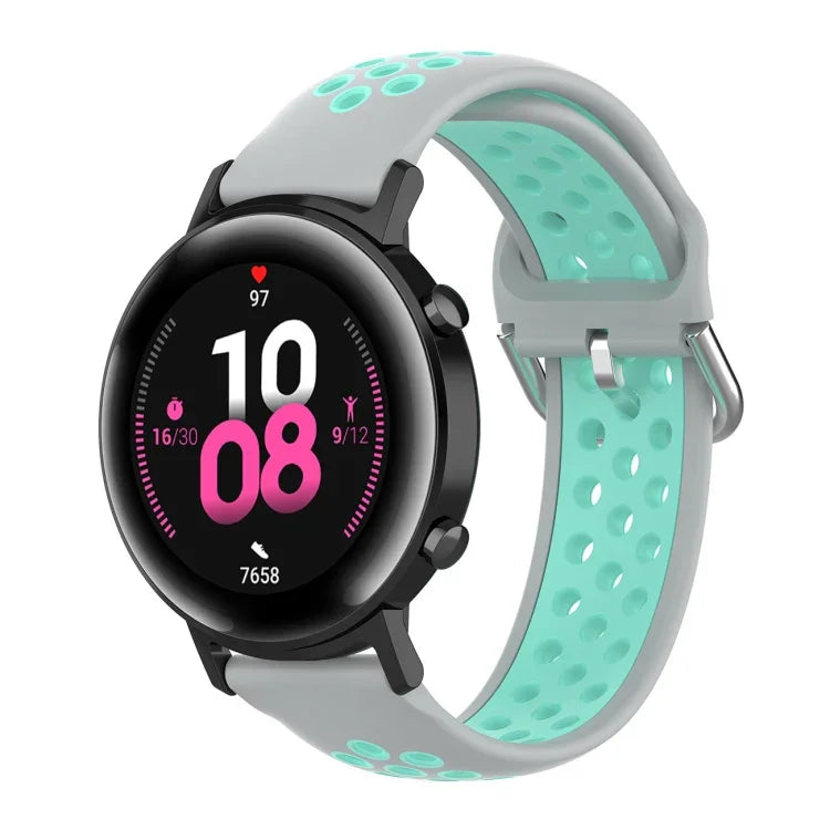 20mm ファッション内側バックルシリコンストラップ、Huami Amazfit GTS / Samsung Galaxy Watch Active 2 / Huawei Watch GT2 42MM用