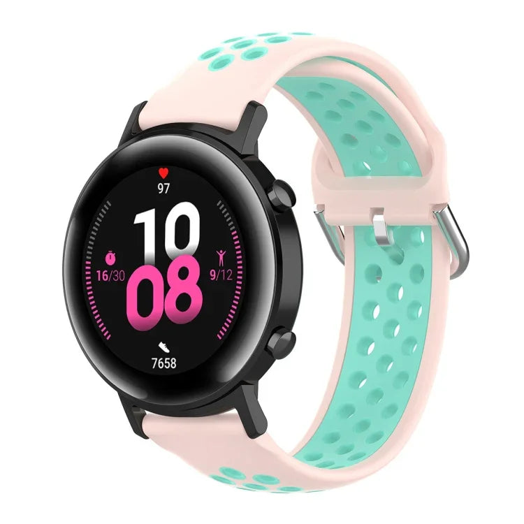 20mm ファッション内側バックルシリコンストラップ、Huami Amazfit GTS / Samsung Galaxy Watch Active 2 / Huawei Watch GT2 42MM用