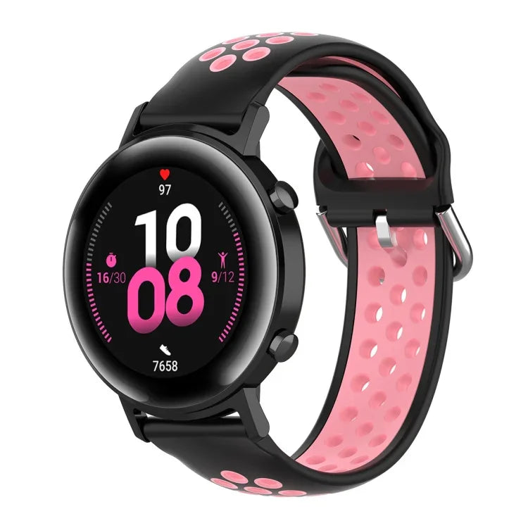 20mm ファッション内側バックルシリコンストラップ、Huami Amazfit GTS / Samsung Galaxy Watch Active 2 / Huawei Watch GT2 42MM用