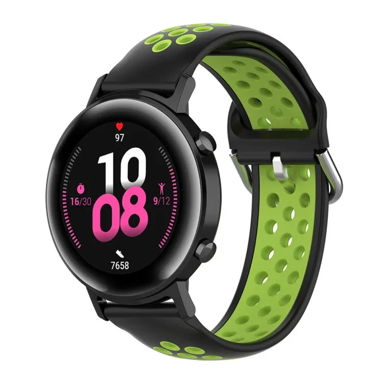 20mm ファッション内側バックルシリコンストラップ、Huami Amazfit GTS / Samsung Galaxy Watch Active 2 / Huawei Watch GT2 42MM用