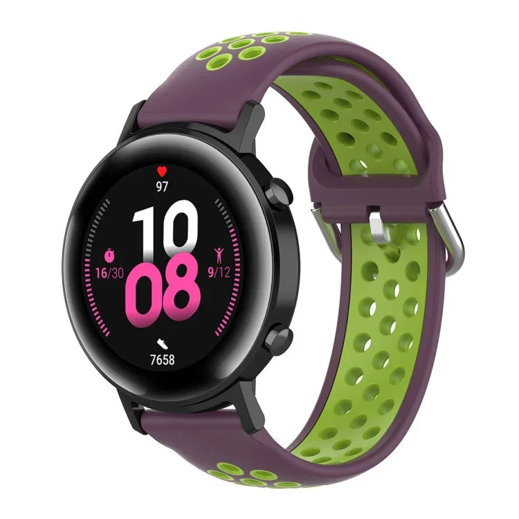 20mm ファッション内側バックルシリコンストラップ、Huami Amazfit GTS / Samsung Galaxy Watch Active 2 / Huawei Watch GT2 42MM用