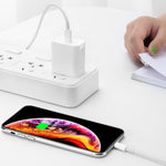 2イン1 シングルUSB-C / Type-Cポート トラベルチャージャー + 3A PD 3.0 USB-C / Type-C to USB-C / Type-C高速充電データケーブルセット、ケーブル長：2m、18W 2m