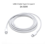 2イン1 シングルUSB-C / Type-Cポート トラベルチャージャー + 3A PD 3.0 USB-C / Type-C to USB-C / Type-C高速充電データケーブルセット、ケーブル長：2m、18W 2m