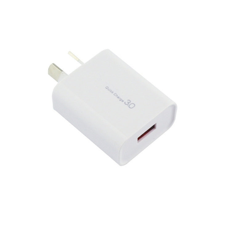 QC 3.0 18W 3A シングルUSBインターフェース充電器、AUプラグ