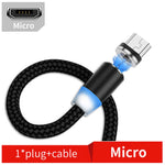 USB to Micro USB マグネットメタルコネクター ナイロン二色編みマグネット充電ケーブル、ケーブル長さ：1m、Micro USB
