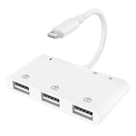 ZS-S1852 6in1 3 USBメスから8ピンオス OTGカメラカードリーダーアダプター SD＆TFカード＆8ピン充電インターフェース対応、全iOSシステム対応