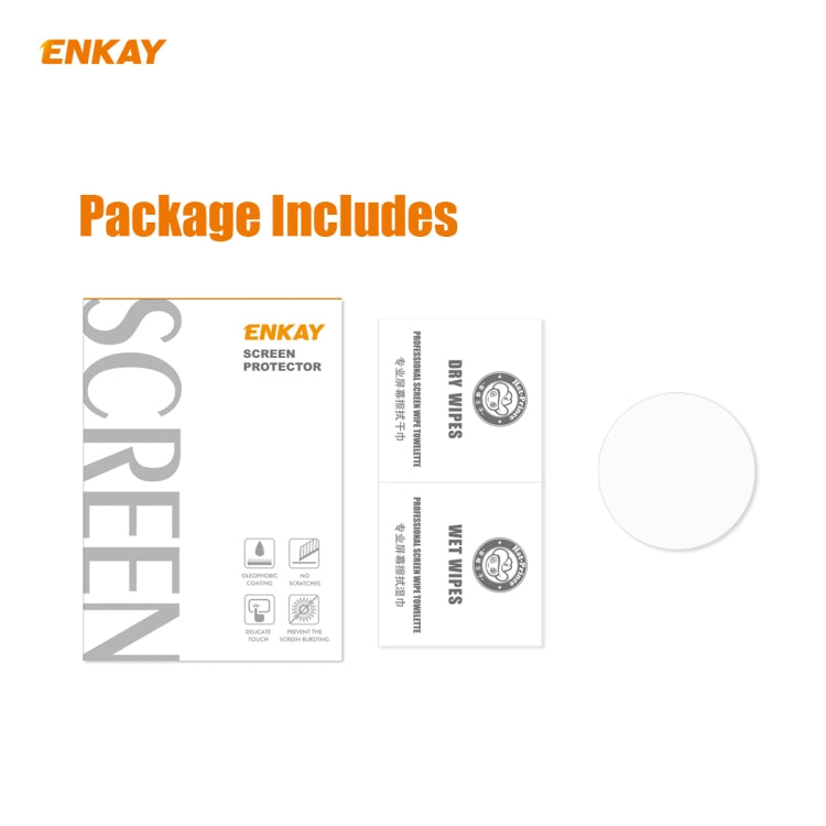 For HUAWEI Watch GT 2E 46mm Dynamic Edition ENKAY Hat-Prince 0.2mm 9H 2.15D Curved Edge Tempered Glass Screen Protector  Watch Film, 1 PCS, 2 PCS