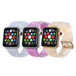 Apple Watch Series 5 & 4 44mm / 3 & 2 & 1 42mm グリッター シリコンストラップ用
