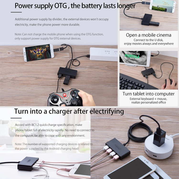 ORICO G11-H4-U3-100-BK 4ポートUSB3.0ハブ