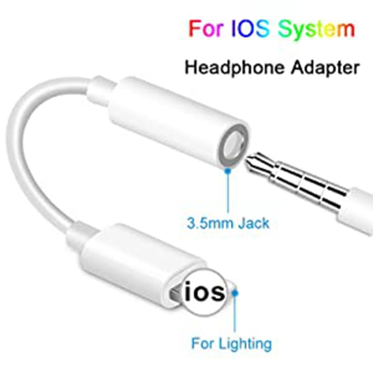 Zs-kl21836 2個セット 8ピン to 3.5mm イヤホンアダプター オーディオアダプター、全iOSシステム対応