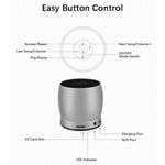 EWA A150 ポータブルミニBluetoothスピーカー ワイヤレスハイファイステレオ 強力バスミュージックブームボックス メタルサブウーファー マイクロSDカード＆3.5mm AUX対応