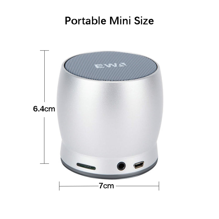 EWA A150 ポータブルミニBluetoothスピーカー ワイヤレスハイファイステレオ 強力バスミュージックブームボックス メタルサブウーファー マイクロSDカード＆3.5mm AUX対応