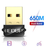 EDUP EP-AC1651 USB WiFiアダプター 650Mbps デュアルバンド 5G/2.4GHz 外付け無線ネットワークカード WiFiドングルレシーバー ノートパソコン用 Windows MacOS対応