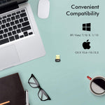 EDUP EP-AC1651 USB WiFiアダプター 650Mbps デュアルバンド 5G/2.4GHz 外付け無線ネットワークカード WiFiドングルレシーバー ノートパソコン用 Windows MacOS対応