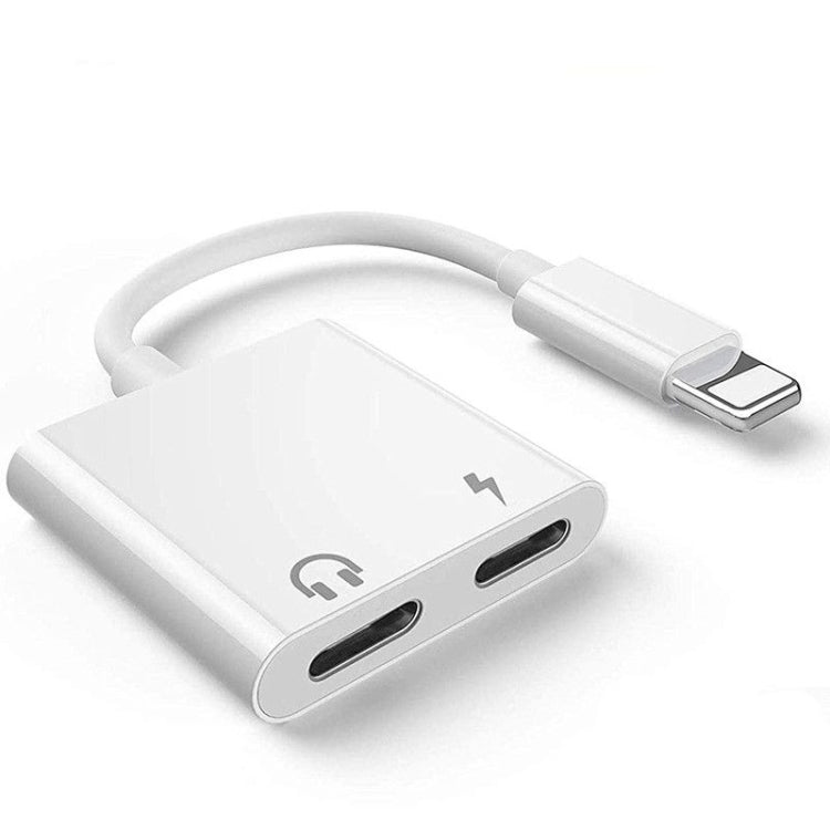 ZS-S1802 2 in 1 8ピンオス to 8ピン充電＋8ピンオーディオメスコネクターイヤホンアダプター、通話＆ワイヤーコントロール対応、全iOSシステム対応
