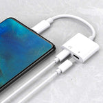 ZS-S1802 2 in 1 8ピンオス to 8ピン充電＋8ピンオーディオメスコネクターイヤホンアダプター、通話＆ワイヤーコントロール対応、全iOSシステム対応