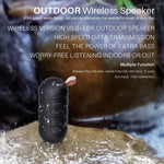 NewRixing NR106 ミニポータブルワイヤレスBluetoothスピーカー ステレオサブウーファー 内蔵マイク ハンズフリー通話＆TFカード＆FM対応 LEDフラッシュなし