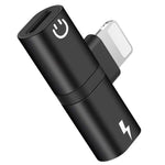 Zs-18182 2個セット 2-in-1 8ピンオス to 8ピン充電＋8ピンオーディオメスコネクターイヤホンアダプター、通話＆音量調整対応、iOS 13システム対応