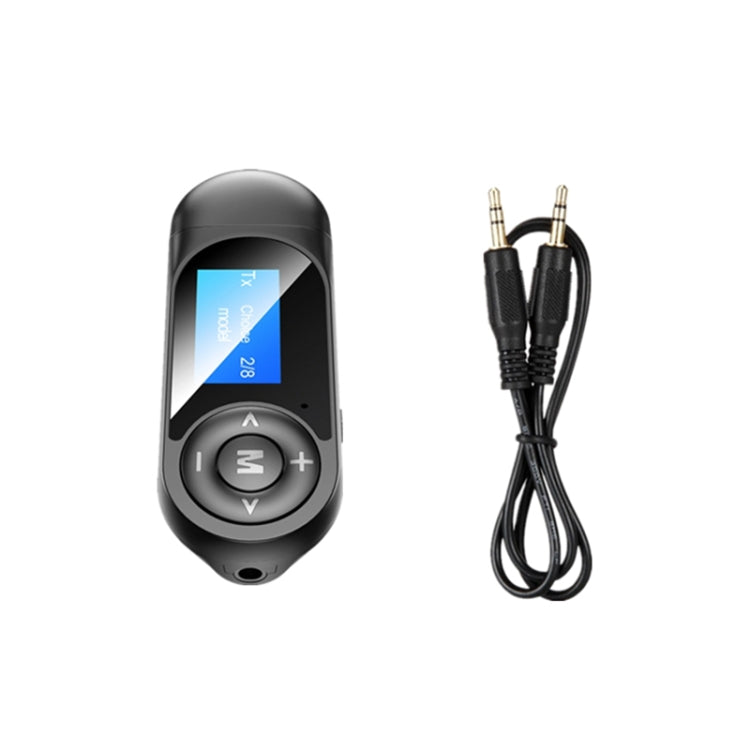 T13 Bluetooth 5.0 ドライバーフリー USB Bluetoothレシーバー＆送信機 スクリーン付き