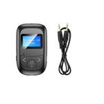 T14 2in1 Bluetoothアダプター 車載ハンズフリー通話 Bluetoothレシーバー送信機 LCDデジタルディスプレイ付き、T14