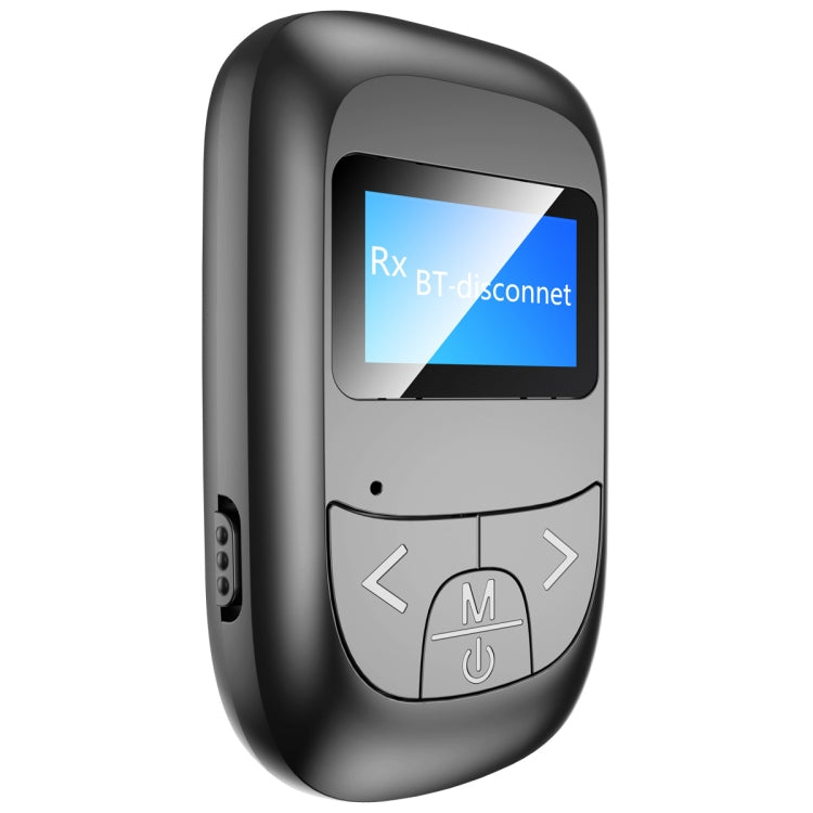 T14 2in1 Bluetoothアダプター 車載ハンズフリー通話 Bluetoothレシーバー送信機 LCDデジタルディスプレイ付き、T14