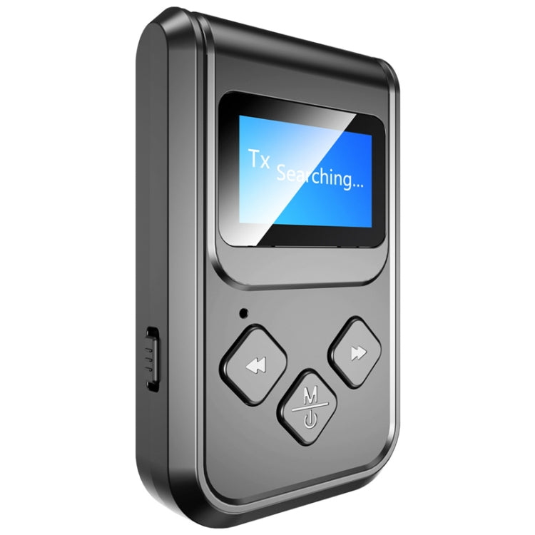 T15 2in1 Bluetooth 5.0 ミュージックレシーバー送信機 スクリーン付き、T15