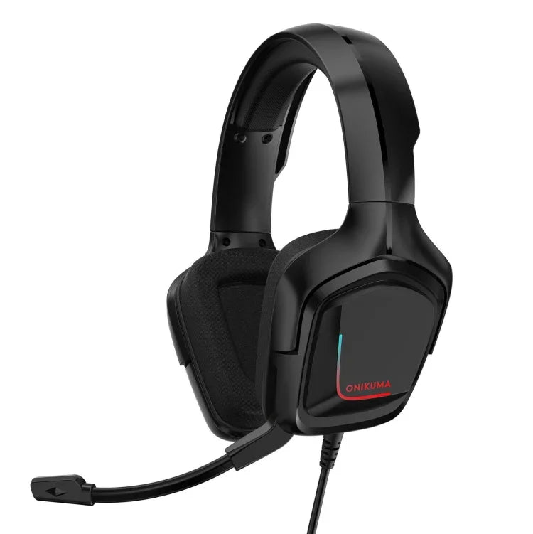 ONIKUMA K20 PS4ヘッドセット ステレオゲーミングヘッドセット マイク付き/LEDライト付き Xbox One/ラップトップ タブレット対応