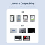 ORICO 2526C3 2.5インチ USB-C / Type-C ポータブルハードドライブエンクロージャー