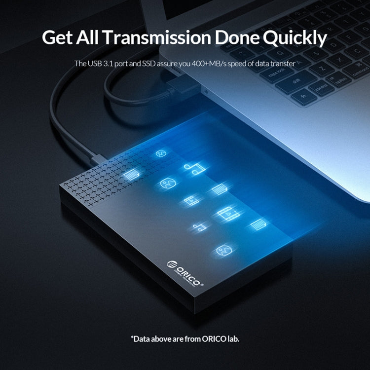ORICO 2526C3 2.5インチ USB-C / Type-C ポータブルハードドライブエンクロージャー