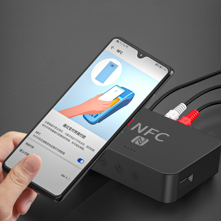 R6 NFC Bluetooth 5.0 デスクトップ音楽レシーバー Bluetoothレシーバー、TFカード対応