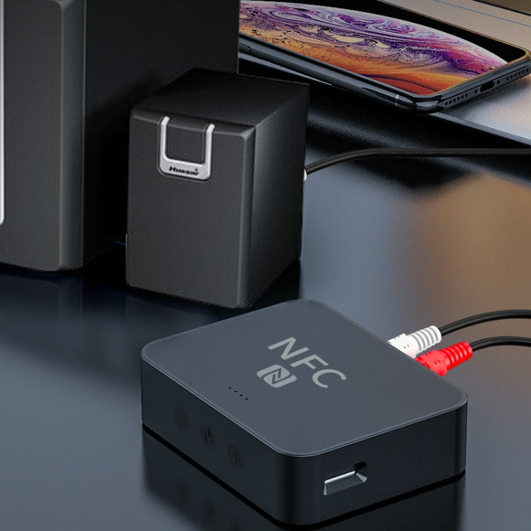 R6 NFC Bluetooth 5.0 デスクトップ音楽レシーバー Bluetoothレシーバー、TFカード対応