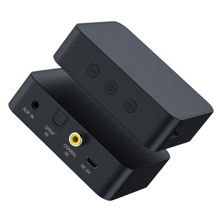 T6 Bluetooth 5.0 コンピューター・テレビ用トランスミッター 光ファイバー・同軸・AUX多機能 TFカード HiFI Bluetoothオーディオトランスミッター