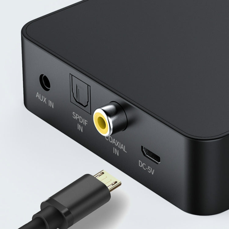 T6 Bluetooth 5.0 コンピューター・テレビ用トランスミッター 光ファイバー・同軸・AUX多機能 TFカード HiFI Bluetoothオーディオトランスミッター