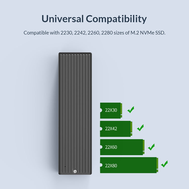ORICO M2PV-C3 M.2 NVMe SSDエンクロージャー、ORICO M2PV-C3