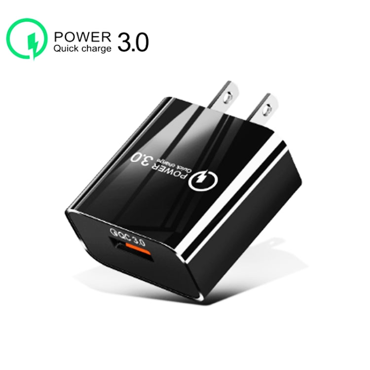ミニ QC3.0 USB 18W 携帯電話 タブレット 汎用高速充電器 USプラグ USプラグ