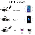 3-in-1 USB HDデジタル検査耳鏡タイプデジタル内視鏡耳垢除去用