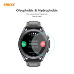 2枚セット ENKAY Hat-Prince 0.2mm 9H 2.15D 曲面エッジ強化ガラススクリーンプロテクターウォッチフィルム、Samsung Galaxy Watch 3 45mm用、Samsung Galaxy Watch 3 41mm用