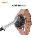 2枚セット ENKAY Hat-Prince 0.2mm 9H 2.15D 曲面エッジ強化ガラススクリーンプロテクターウォッチフィルム、Samsung Galaxy Watch 3 45mm用、Samsung Galaxy Watch 3 41mm用