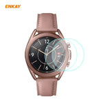 2枚セット ENKAY Hat-Prince 0.2mm 9H 2.15D 曲面エッジ強化ガラススクリーンプロテクターウォッチフィルム、Samsung Galaxy Watch 3 45mm用、Samsung Galaxy Watch 3 41mm用